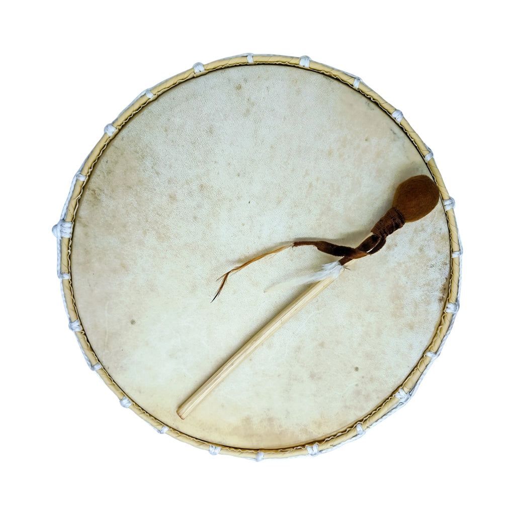 Meditation Accessories -Ceremonial Drum -Painted -12″DIA