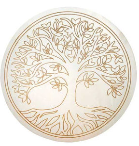 Metaphysical Tools -Wood Crystal Grid -Tree of Life