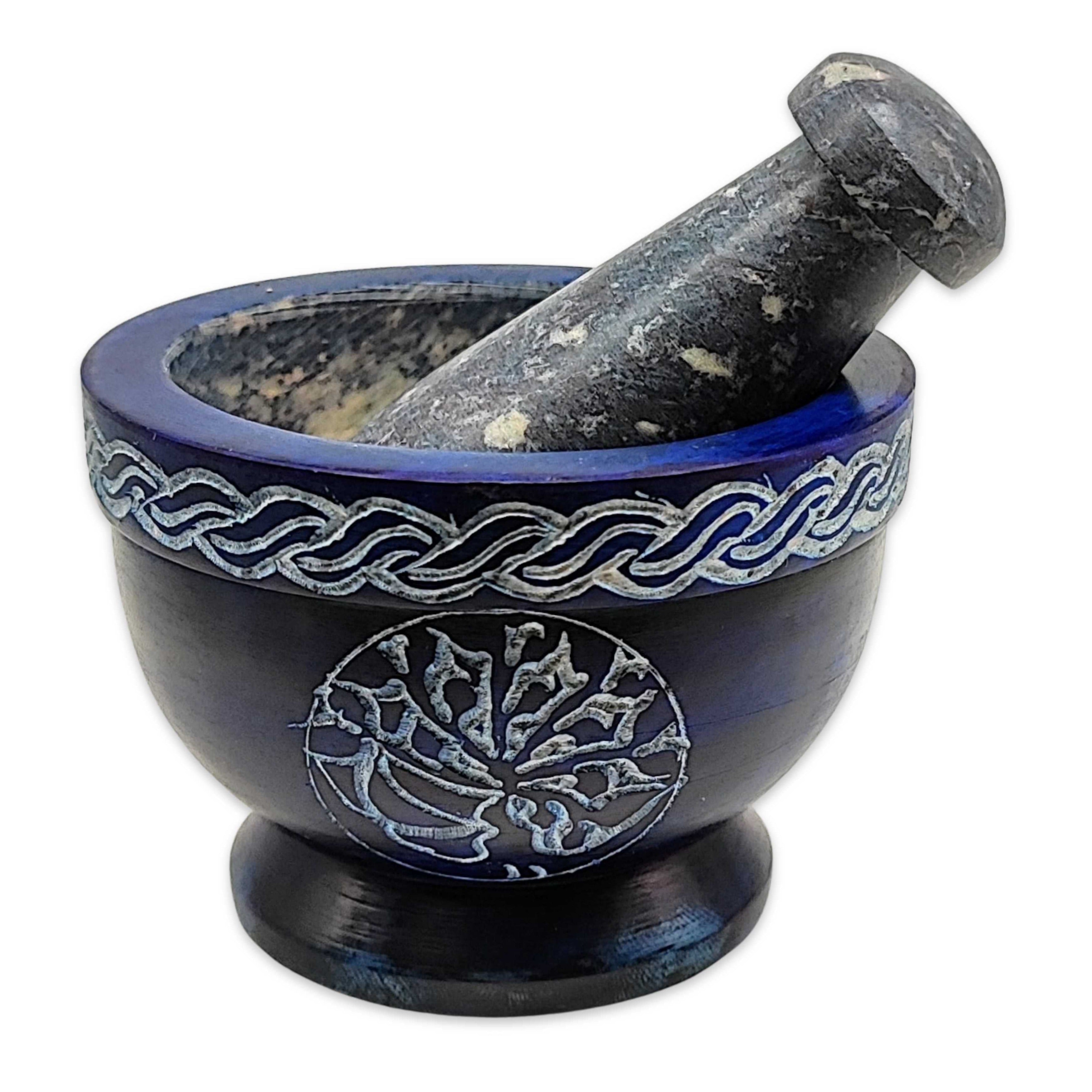 Soapstone Carved Mortar & Pestle