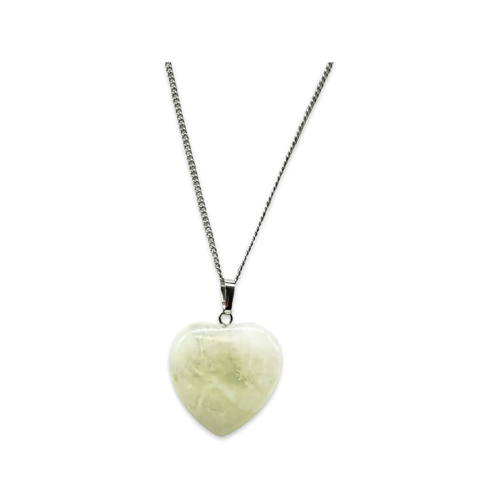 Necklace - Heart Shaped - New Jade