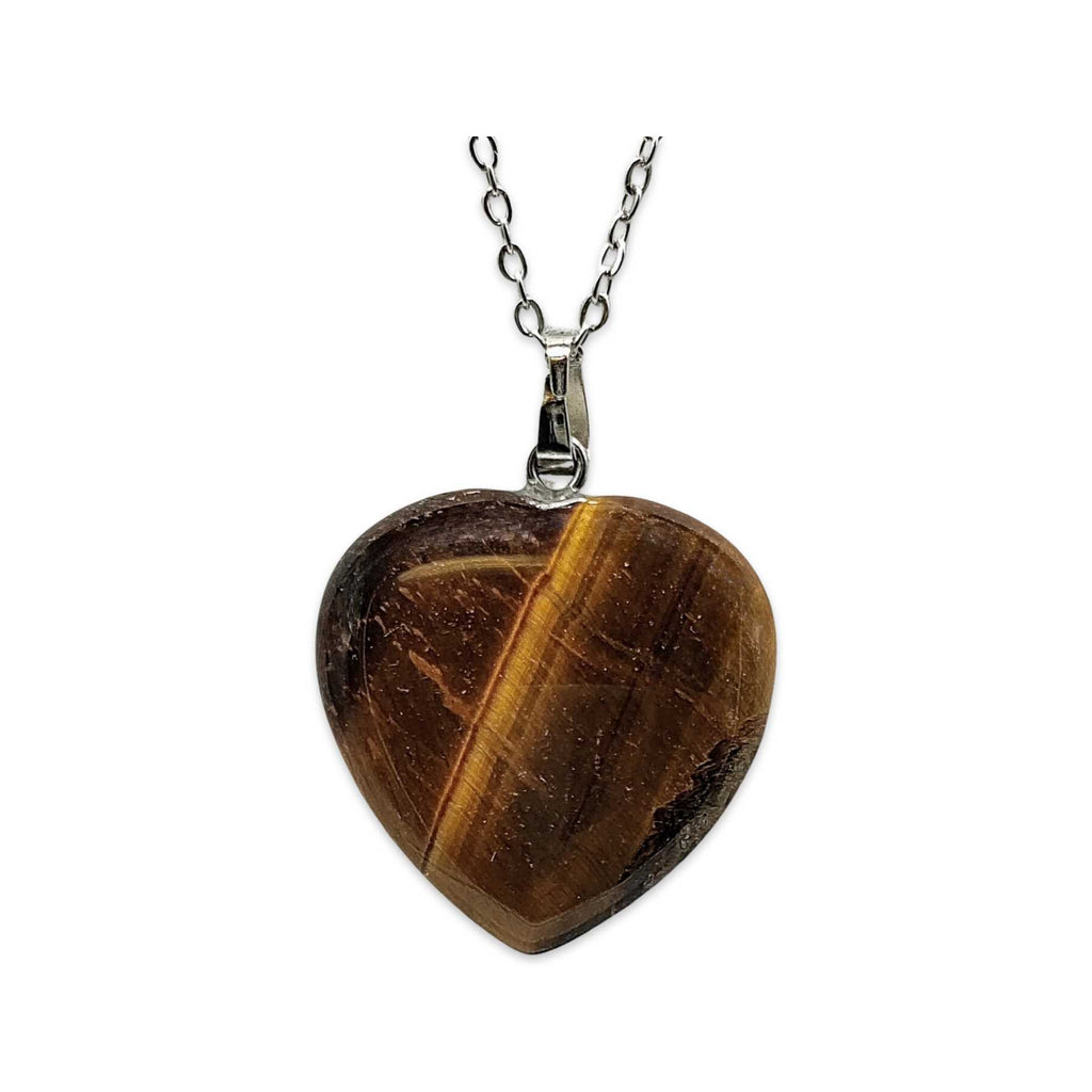 Necklace -Heart Shaped -Tiger Eye