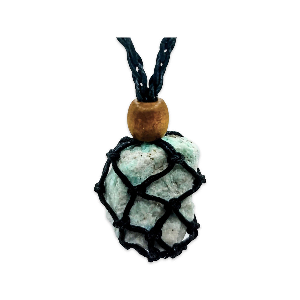 Necklace -Mesh Gemstone -Amazonite