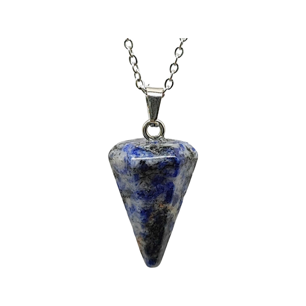 Necklace -Mini Cone -Blue Spot Jasper