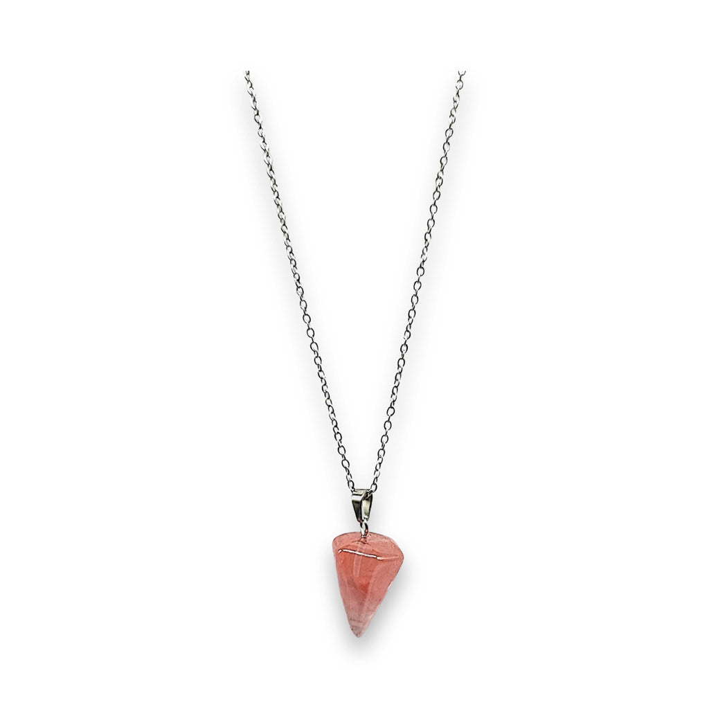 Necklace -Mini Cone -Cherry Quartz