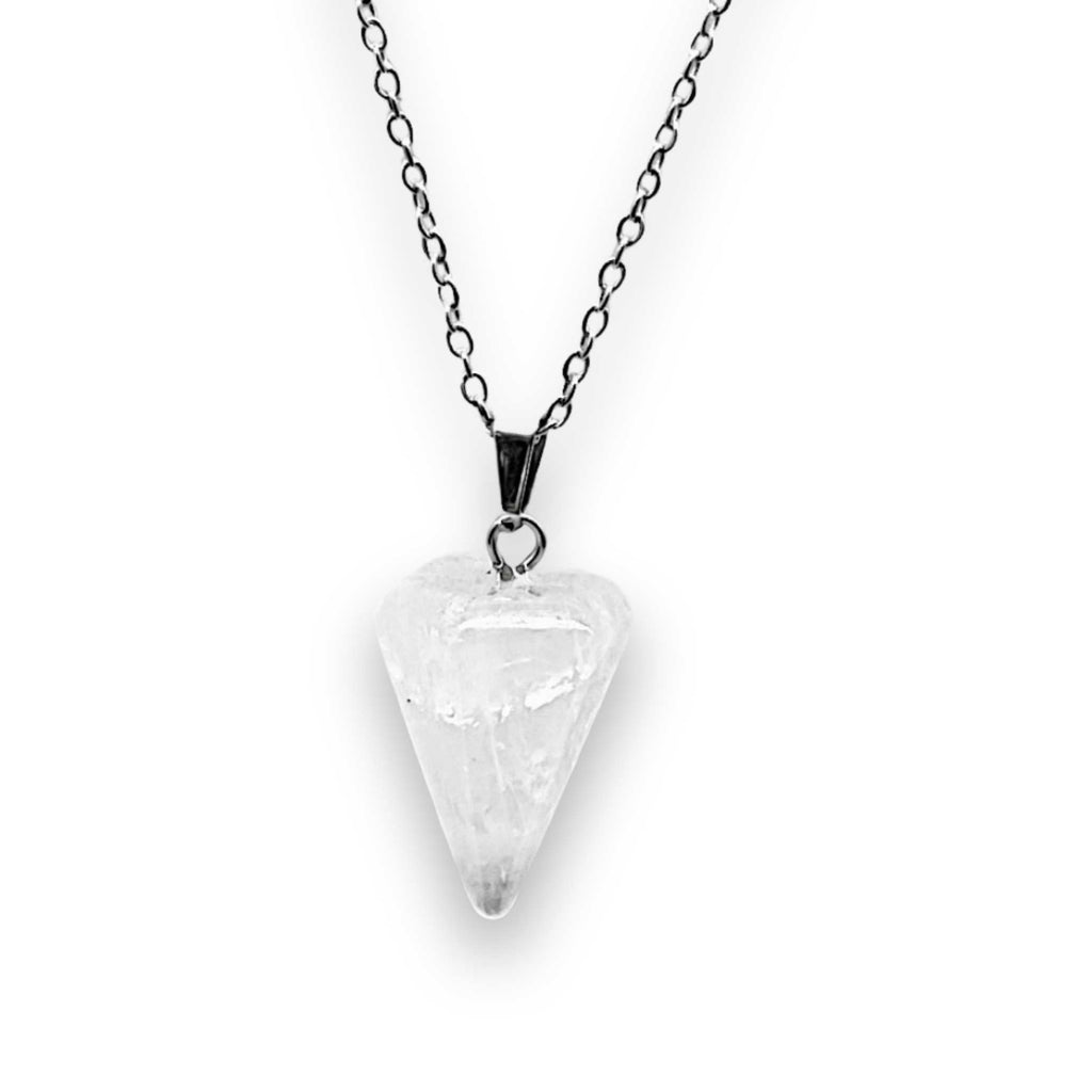 Necklace -Mini Cone -Crystal Quartz