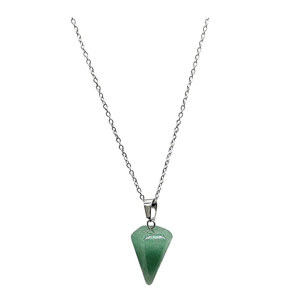 Necklace -Mini Cone -Green Aventurine -Green Aventurine -Aromes Evasions 