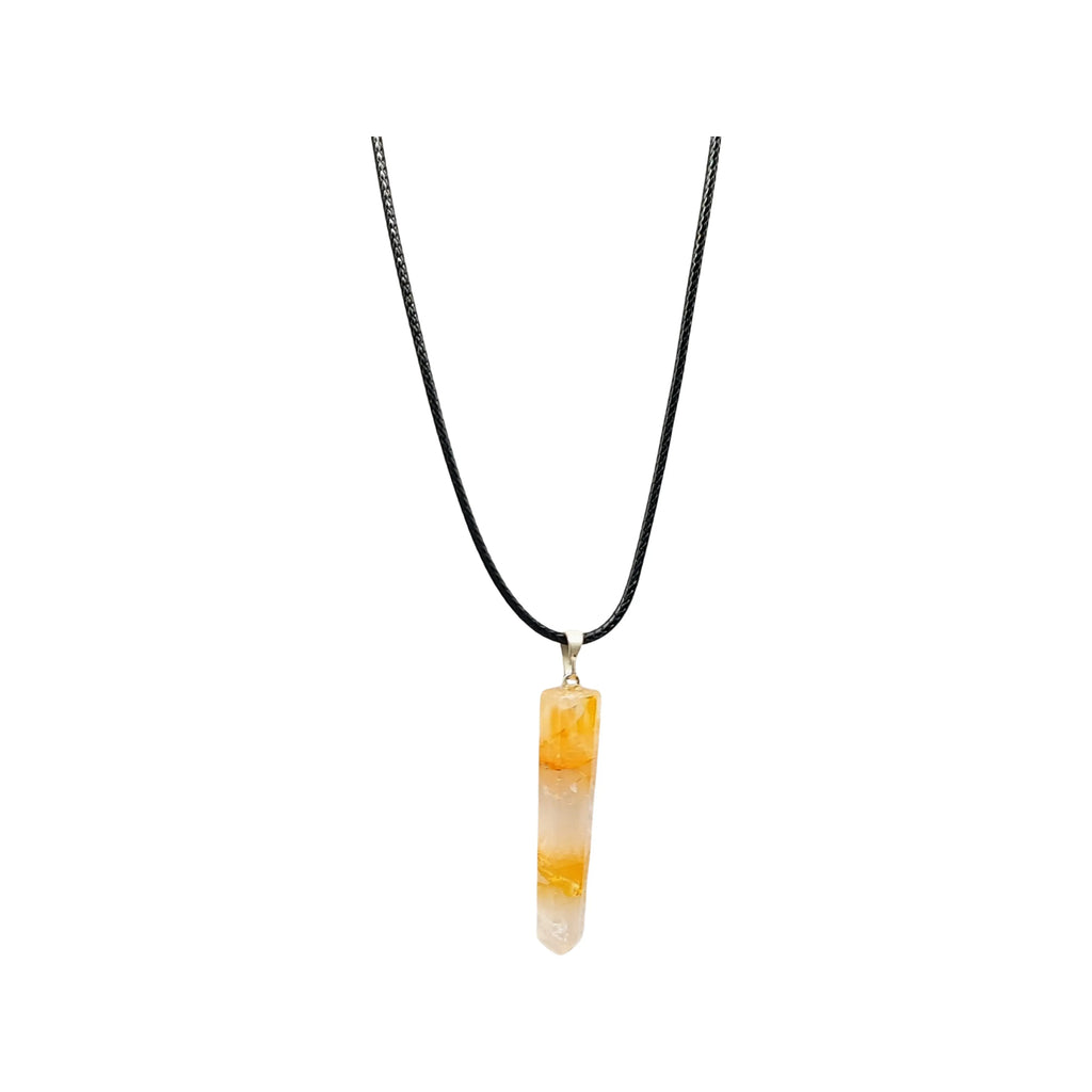 Necklace -Pointed -Citrine
