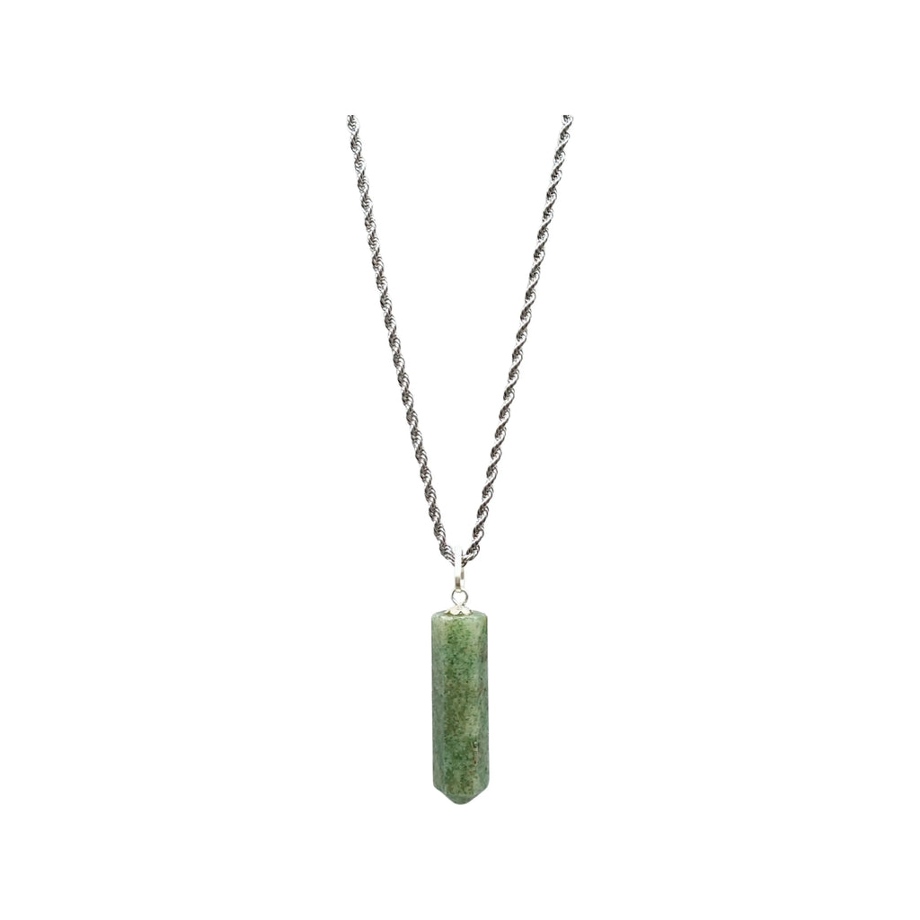 Necklace -Pointed -Green Aventurine