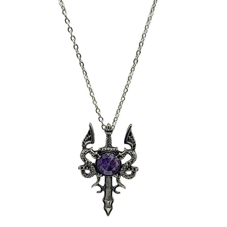 Necklace - Dragon Sword - Amethyst