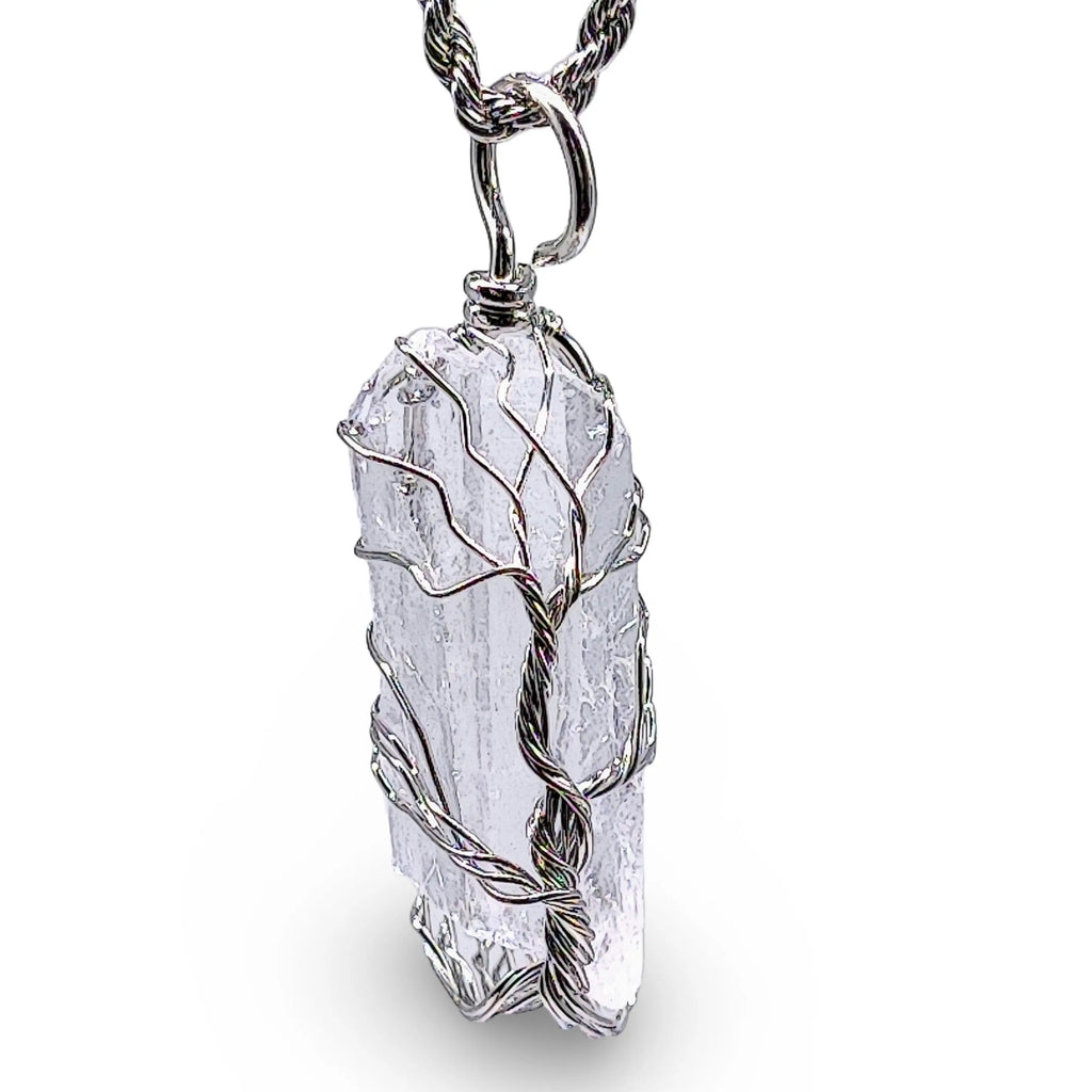 Necklace -Prismatic Tree of Life -Natural Crystal Quartz