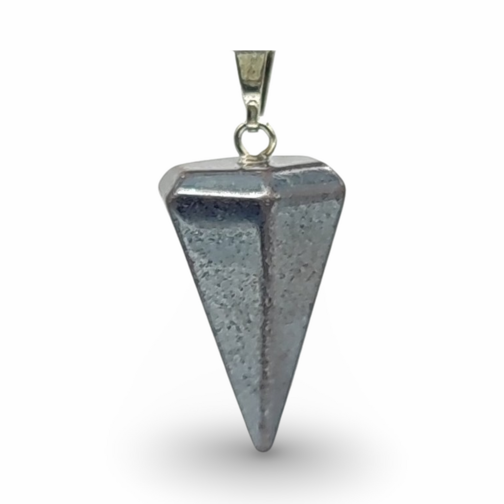 Necklace -Small Cone -Hematite