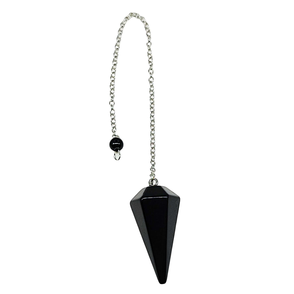 Pendulum -Cone -Black Agate -Pendulum -Aromes Evasions 