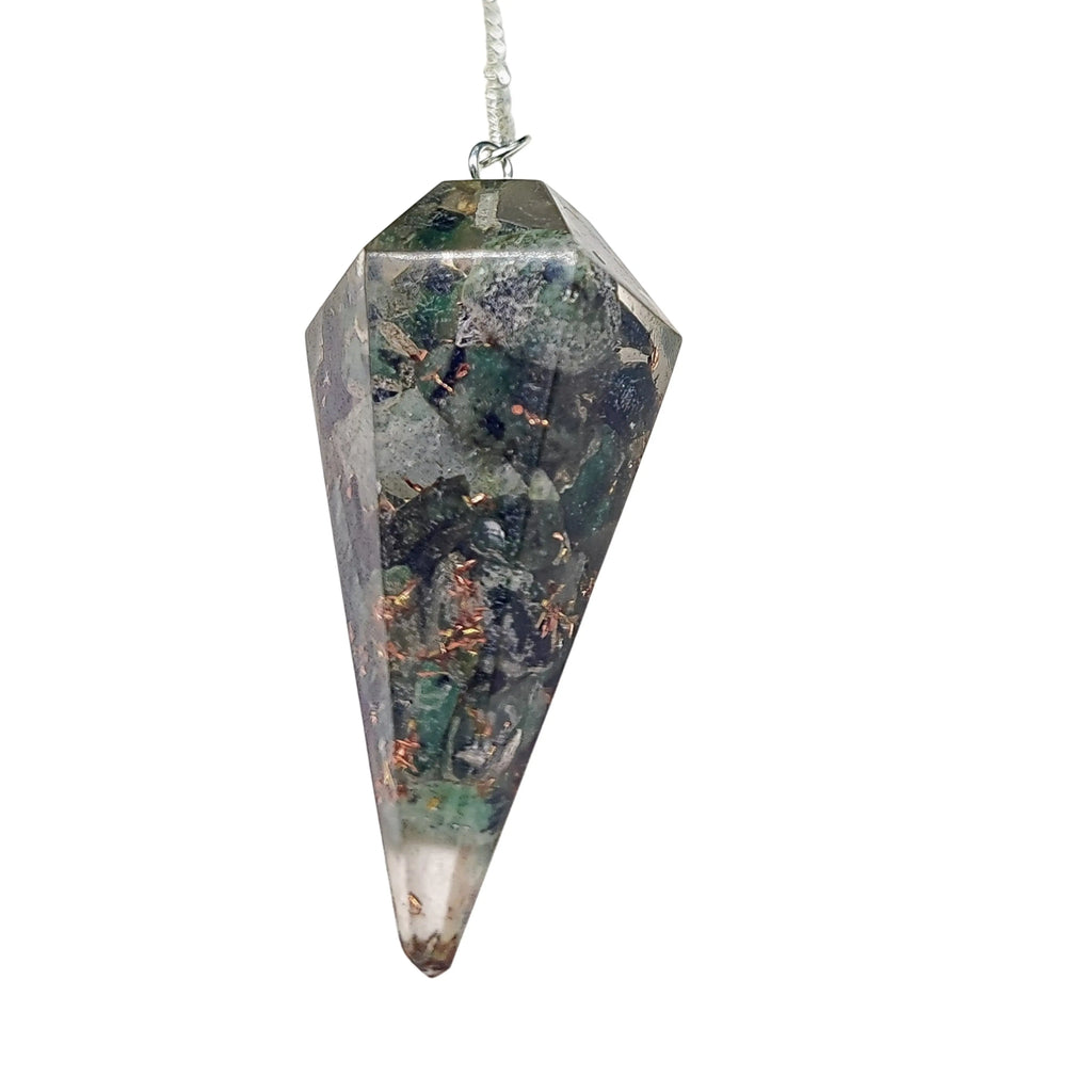 Pendulum -Cone -Chips Gemstones -Emerald