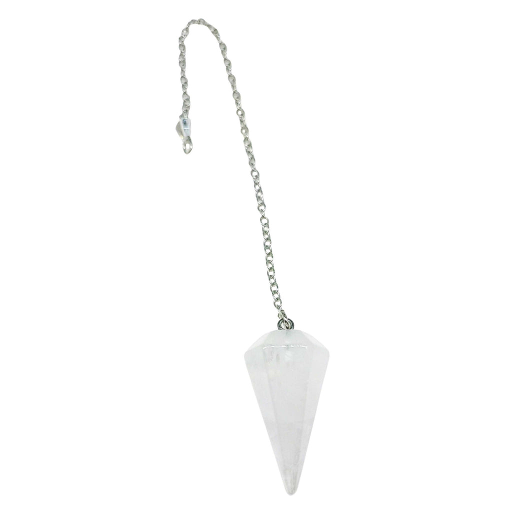 Pendulum -Cone -Natural Quartz -Pendulum -Aromes Evasions 