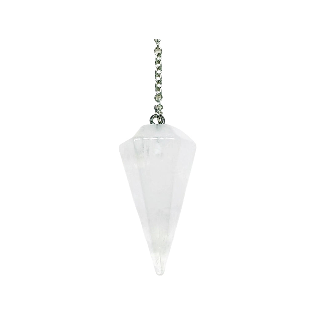 Pendulum -Cone -Natural Quartz -Pendulum -Aromes Evasions 