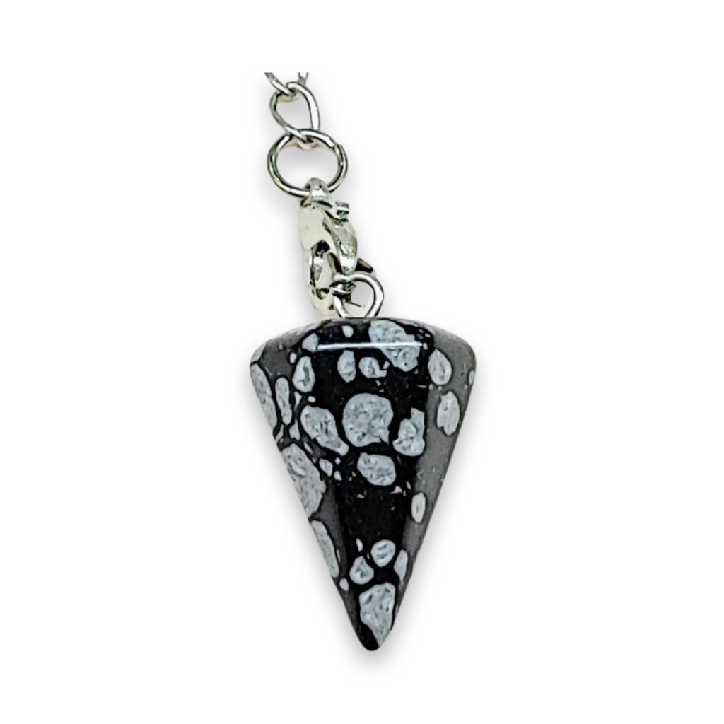 Pendulum -Mini Cone -Snowflake Obsidian