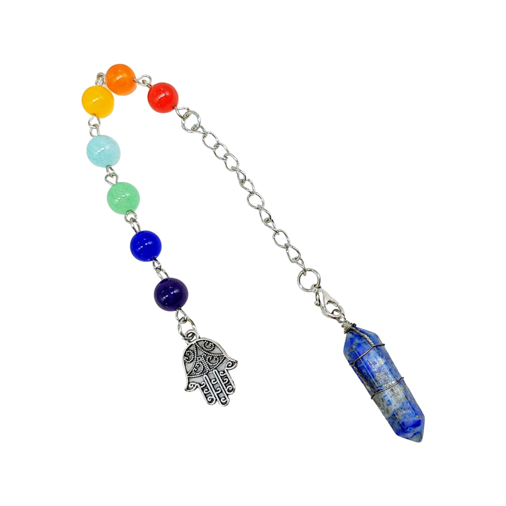 Pendulum -Pointed -Lapis Lazuli -Wired Wrap