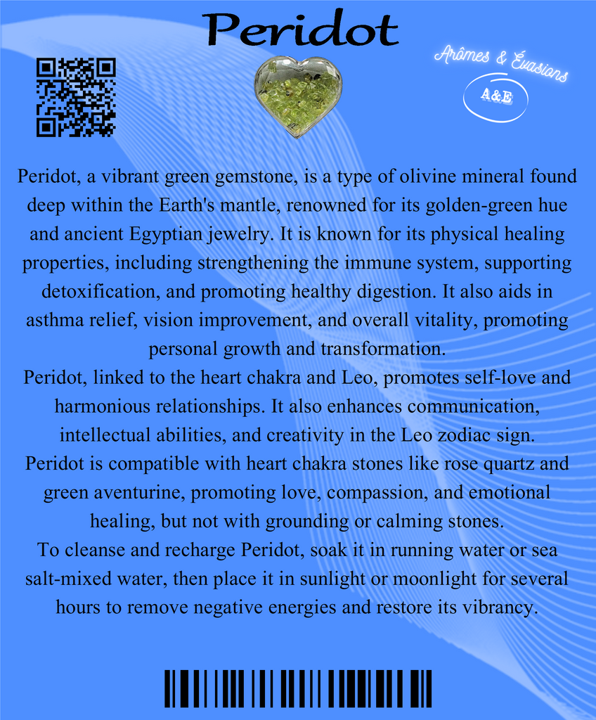 Descriptive Cards - Precious Stones & Crystals - Peridot