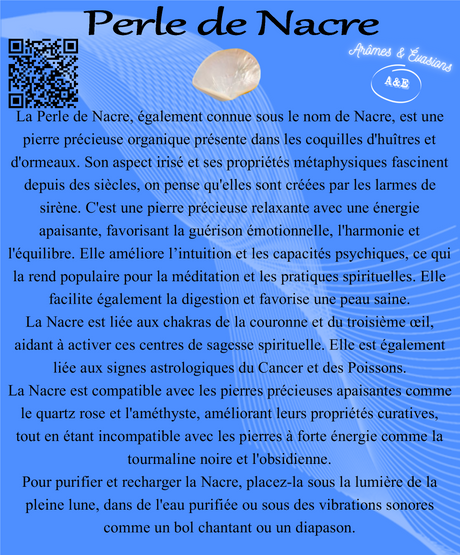 Descriptive Cards - Precious Stones & Crystals - Mother of Pearl