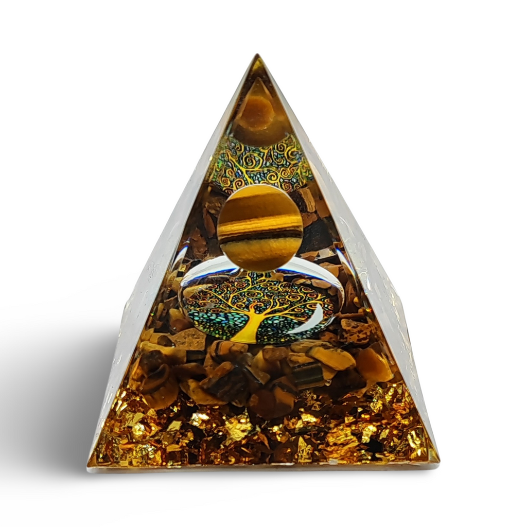 Pyramid -Tiger Eye 2" - Arômes et Évasions