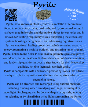 Descriptive Cards - Precious Stones & Crystals - Pyrite