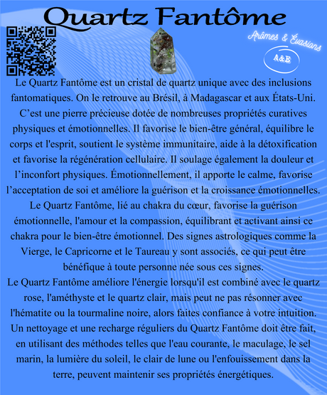 Descriptive Cards - Precious Stones & Crystals - Green Phantom Quartz