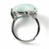 Ring - Hemimorphite - Heart Shape - Adjustable