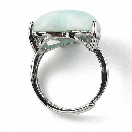 Ring - Hemimorphite - Heart Shape - Adjustable