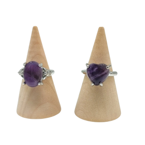 Ring - Amethyst - Multi Shape Choice - Size 6-10 6 Oval Rond