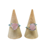 Ring - Rose Quartz - Multi Shape Choice - Size 6-10