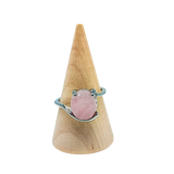 Ring - Rose Quartz - Multi Shape Choice - Size 6-10 Rond - Oval
