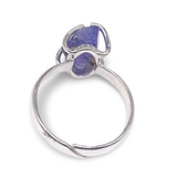 Ring - 925 Sterling Silver - Adjustable - Tanzanite
