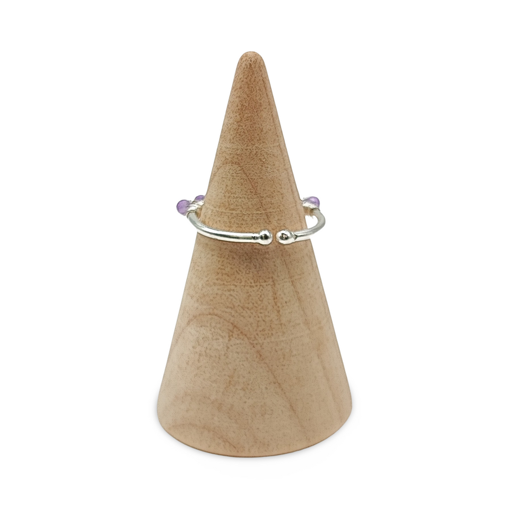 Ring -925 Sterling Silver -Natural Stone -Adjustable