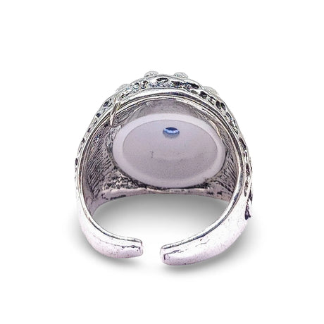 Ring - Antique Silver - Claw with Evil Eye