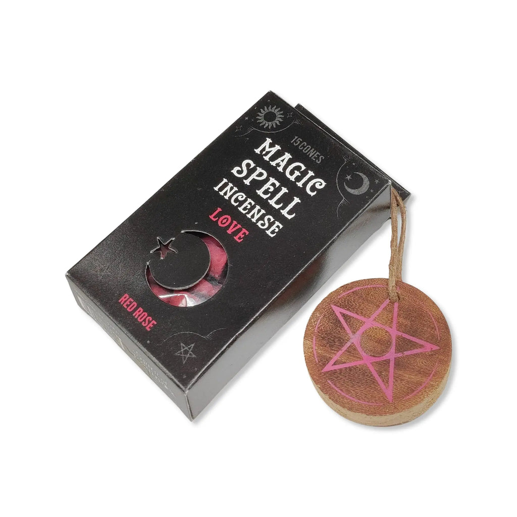 Ritual Incense Box -Magic Spell -Incense Cones Red Rose for Love