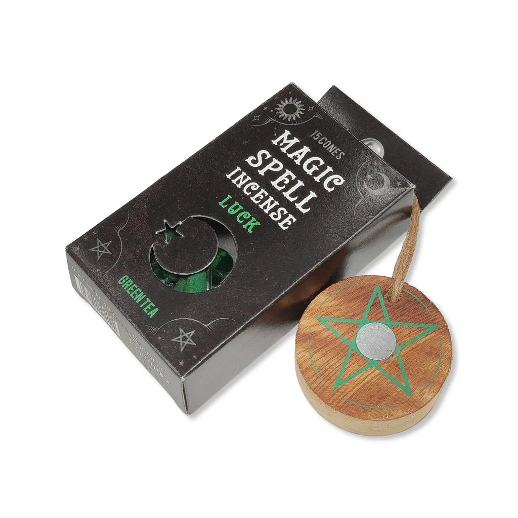 Ritual Incense Box -Magic Spell -Incense Cones Green Tea for Luck