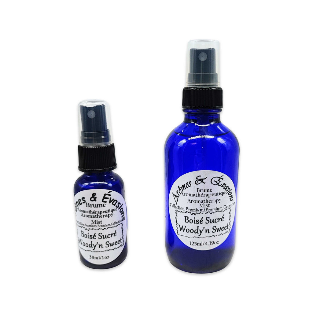 Room & Linen Mists -Premium Collection -Woody'n Sweet -Woody & Sweet Scent -Aromes Evasions 