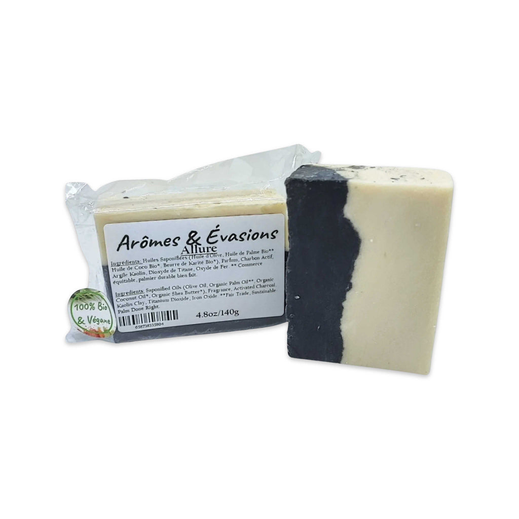 Soap Bar -Cold Process -Allure -Woody Scent -Aromes Evasions 