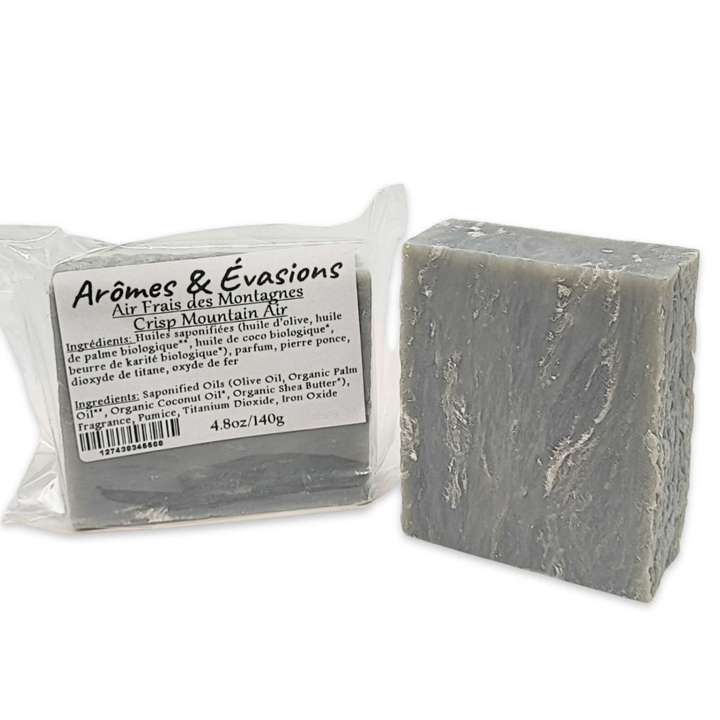 Soap Bar -Cold Process -Crisp Mountain Air -For Men Arômes & Évasions.