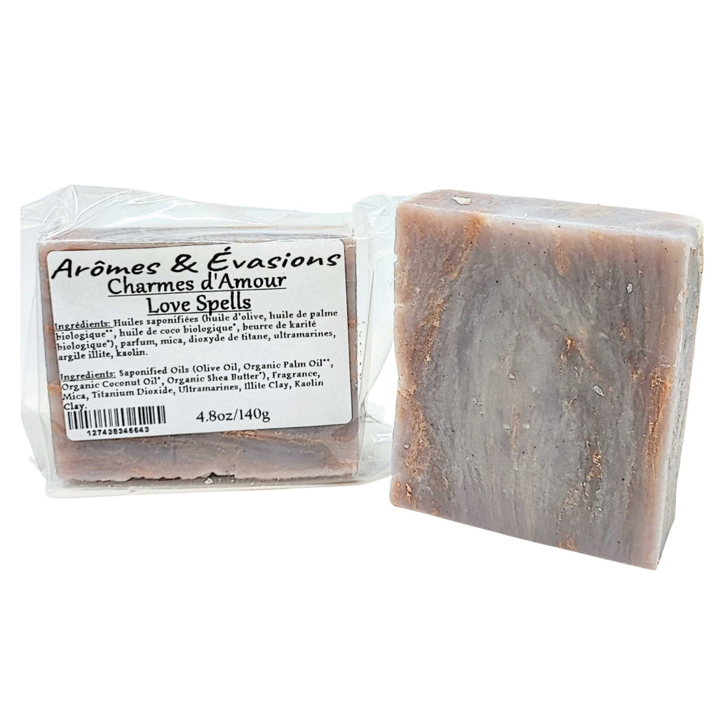 Soap Bar -Cold Process -Love Spells -Fruity Scent -Aromes Evasions 