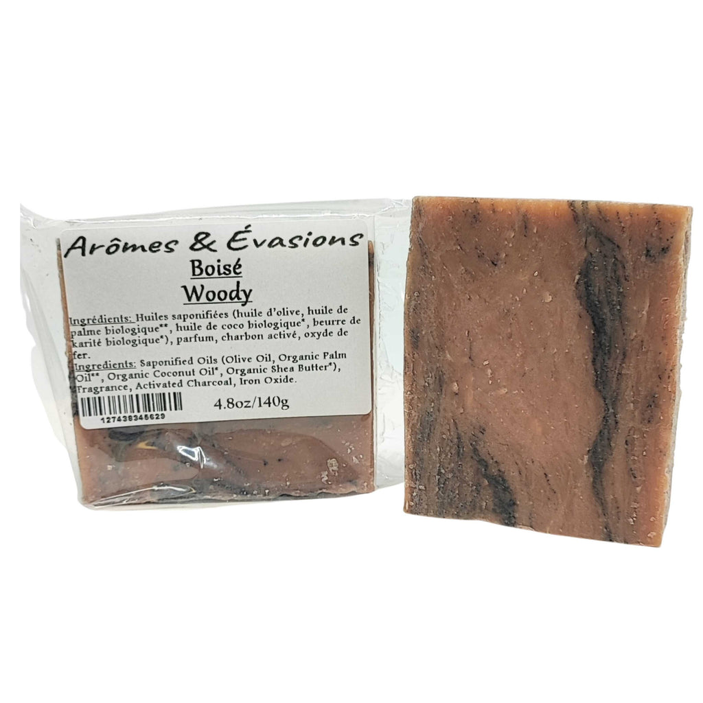 Soap Bar -Cold Process -Woody Arômes & Évasions.