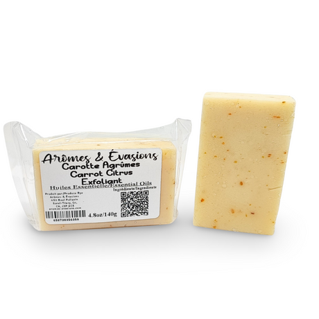 Soap Bar -Cold Process -Exfoliant -Carrot Citrus