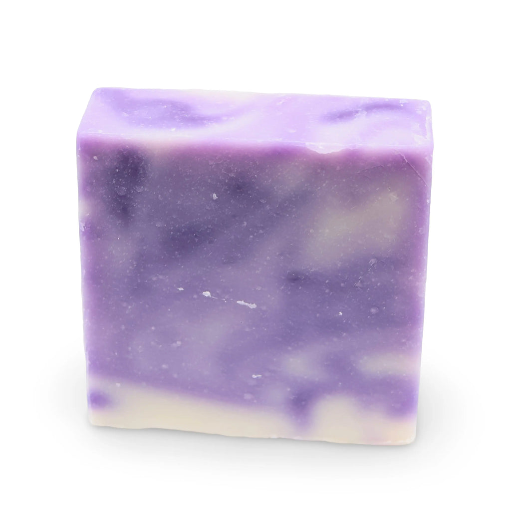 Soap Bar - Cold Process - Lavender Swirl - 5.2oz Arômes & Évasions.