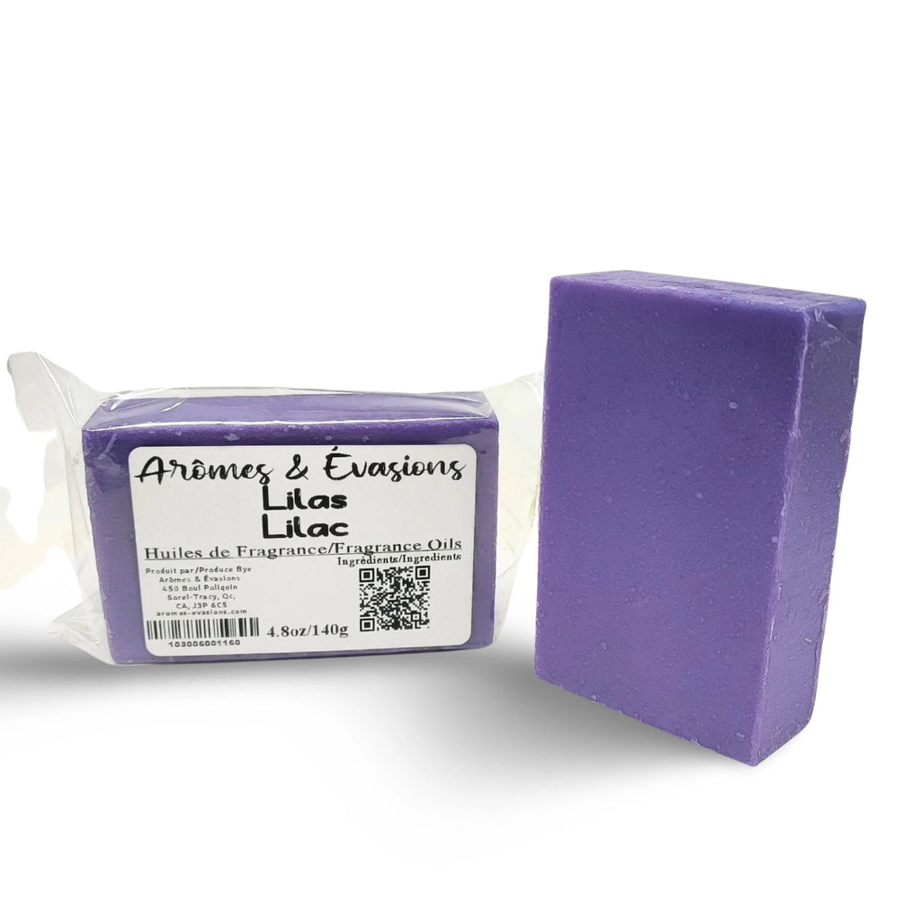 Soap Bar -Cold Process -Lilac Arômes & Évasions.