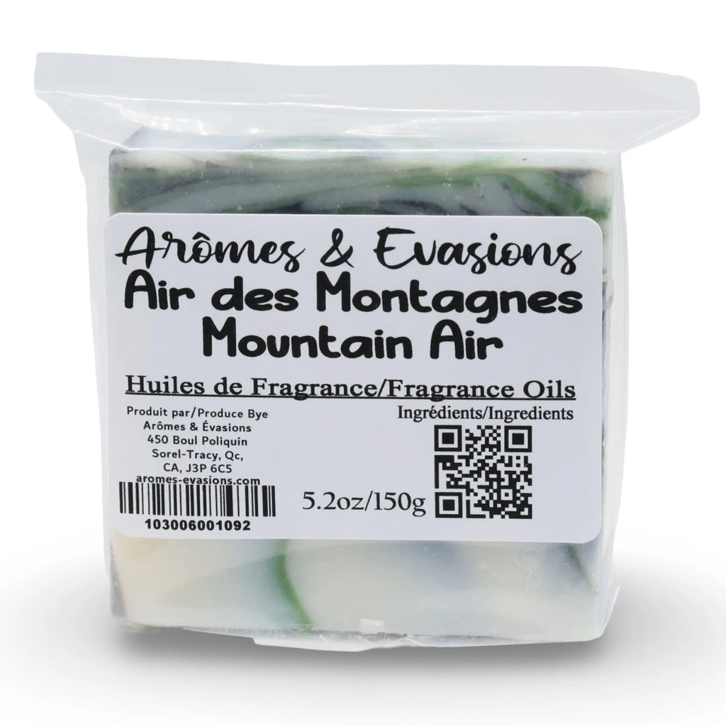 Soap Bar - Cold Process - Mountain Air - For Men - 5.2oz Arômes & Évasions.