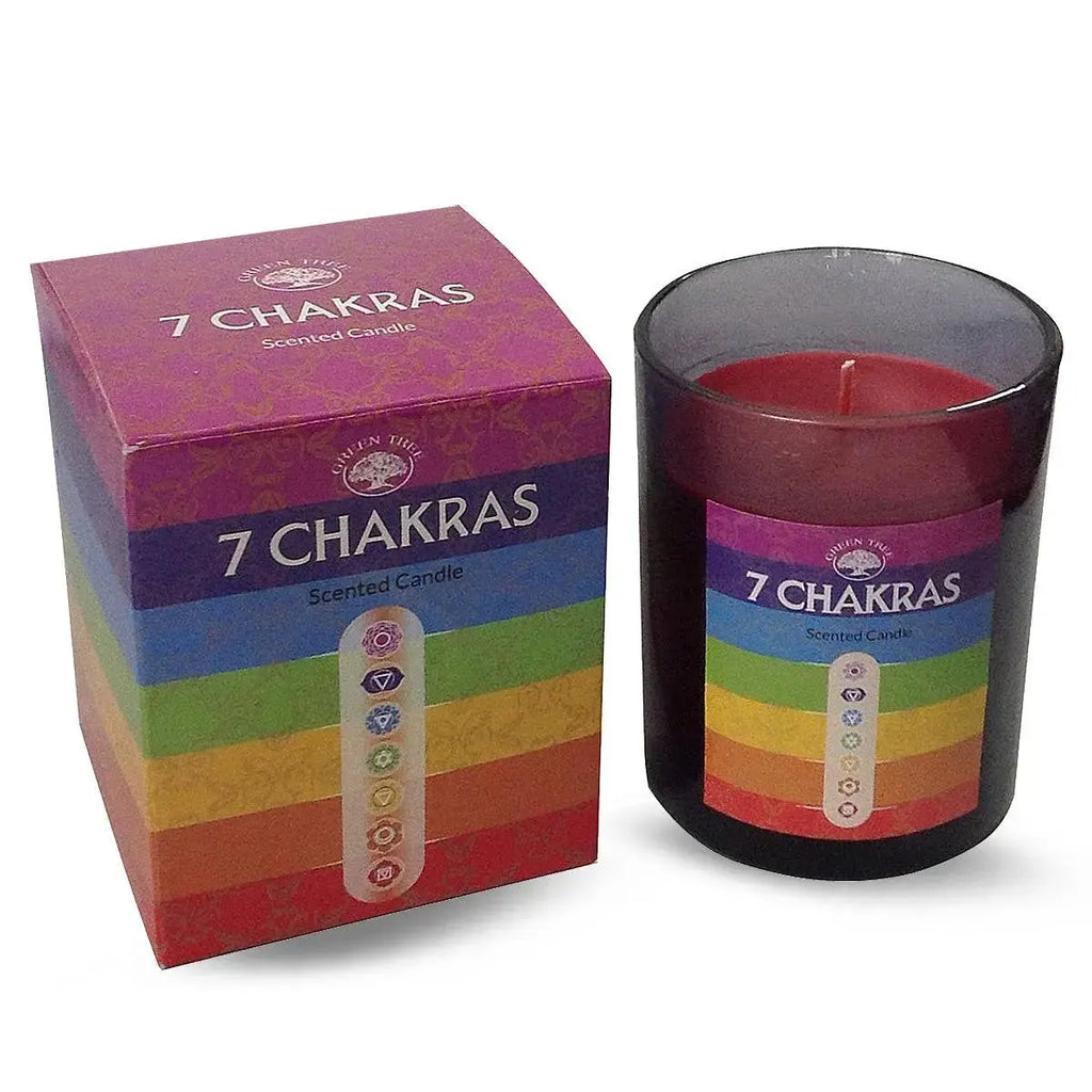 Soy Candle -7 Chakras -Green Tree