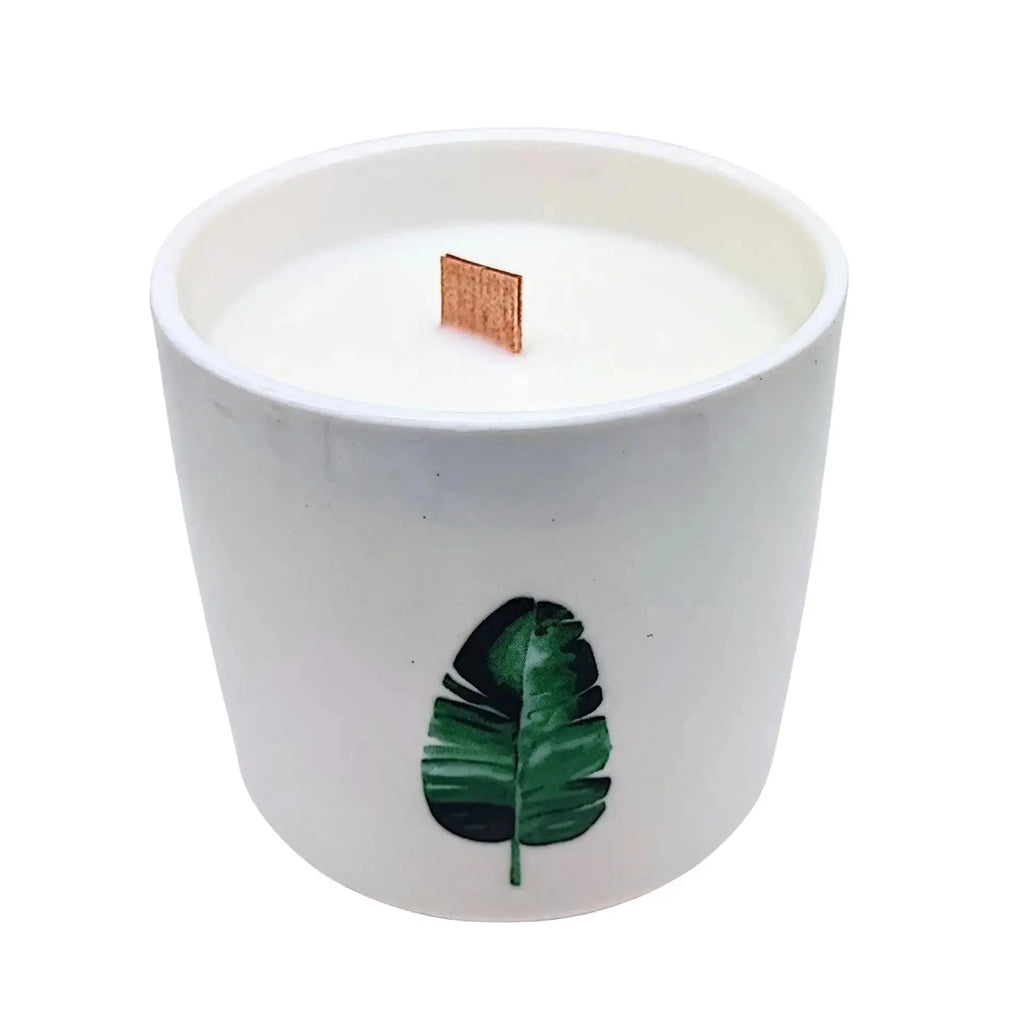 Scented Soy Candle - Botanical Garden - Victorian Peony Green Leaf 2