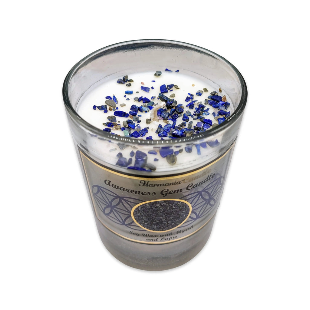 Soy Candle -Harmonia Awareness -Myrrh & Lapis Lazuli -9oz