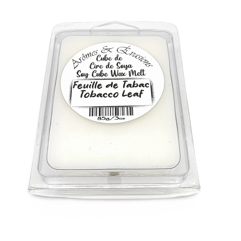 Soy -Scented Wax Melts Tart Cube Tobacco Leaf