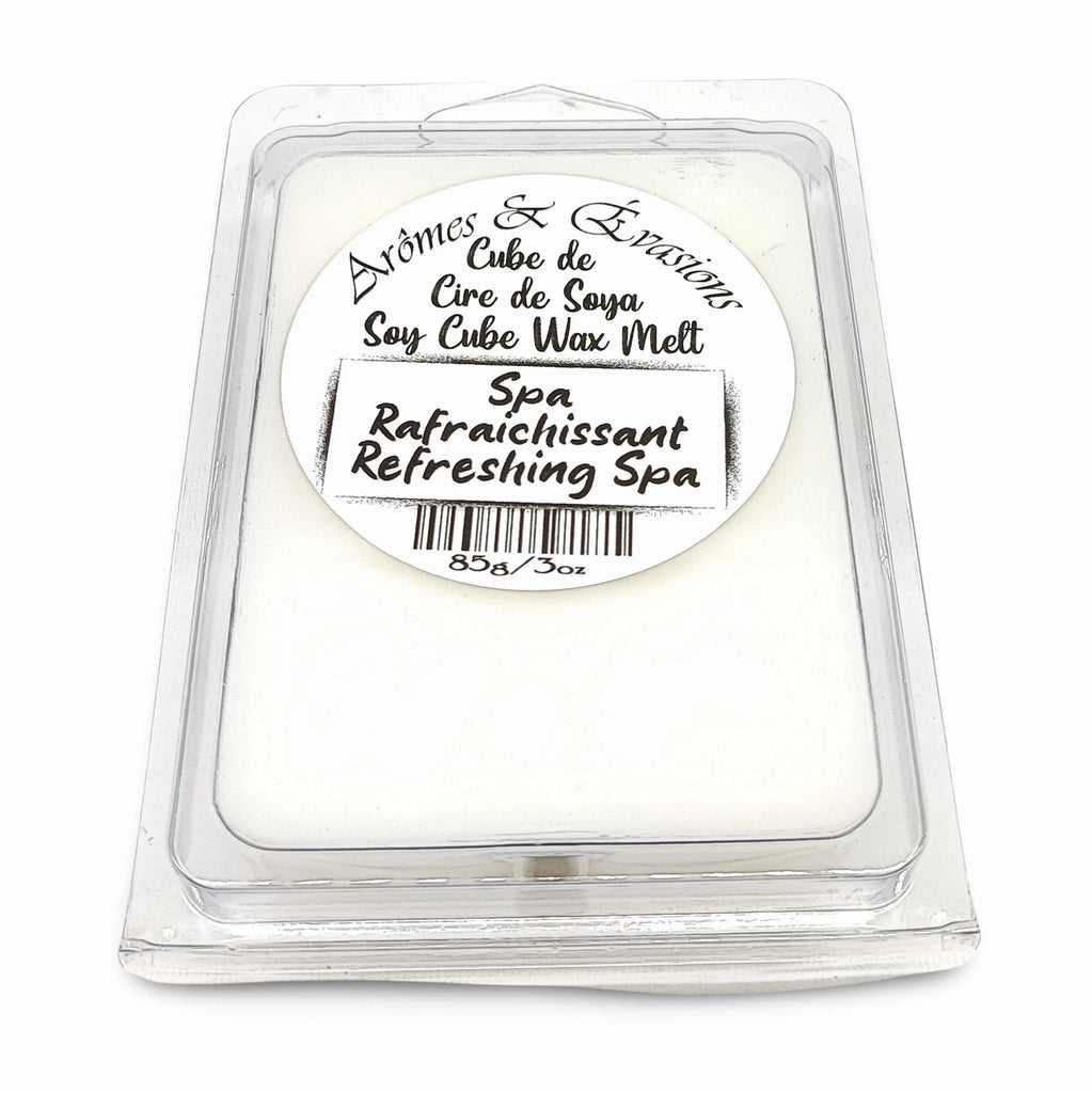 Soy -Scented Wax Melts Tart Cube Refreshing Spa